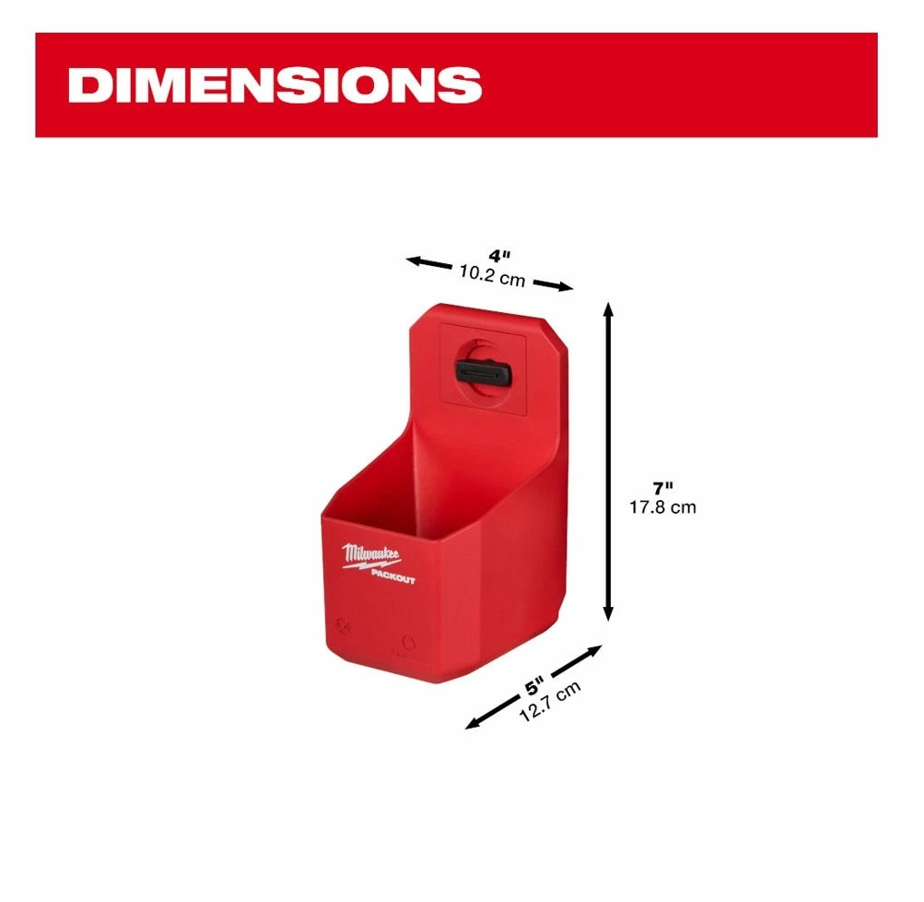 Milwaukee PACKOUT™ Organizer Cup - 48-22-8336 - Tool Holders & Equipment Storage 6 Milwaukee PACKOUT™ Organizer Cup - 48-22-8336 - Tool Holders & Equipment Storage - Image 4