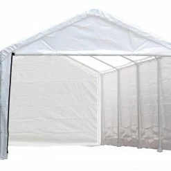 ShelterLogic White Canopy Enclosure Kit for SuperMax 12 Foot x 26 Foot 25776 - Car Ports -Cheap Storage & Moving Store 038a99b6d2dcd785ad3f46d31d503bc06408ff50 72110915 72110915 image 72110915 scaled