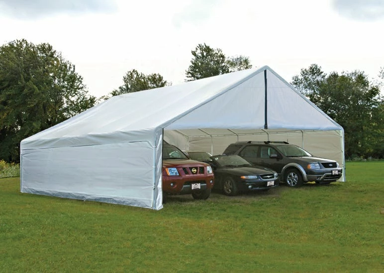 ShelterLogic 30 Foot x 30 Foot White Canopy Enclosure Kit - 27775 - Car Ports 4 ShelterLogic 30 Foot x 30 Foot White Canopy Enclosure Kit - 27775 - Car Ports - Image 2