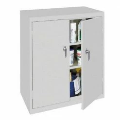 Steel Cabinets USA 36 x 18 x 42 2 Shelf with 2 Doors - BL-364-GRAY - Storage Cabinets