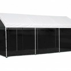ShelterLogic Screen House Enclosure Kit for MaxAP 10 Foot x 20 Foot 25777 - Garages, Sheds & Steel Buildings