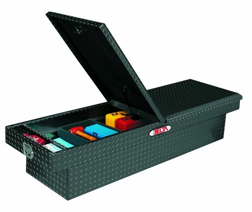 Delta Aluminum DiamondPlate MidLid Dual Lid Fullsize Crossover Black 1306002 - Tool Holders & Equipment Storage 3 Delta Aluminum DiamondPlate MidLid Dual Lid Fullsize Crossover Black 1306002 - Tool Holders & Equipment Storage
