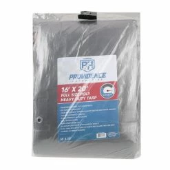 Providence Heavy Duty 16 x 20 Tarp, Silver/Black - 89-211-0204 - Tarps
