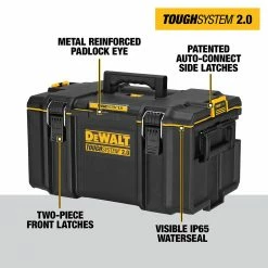 DeWalt ToughSystem 2.0 Large Tool Box - 26262606 - Tool Boxes -Cheap Storage & Moving Store 1ea72c2012ef283bfc91d1af88abf2ad1bcf1e66 dwst08300 3