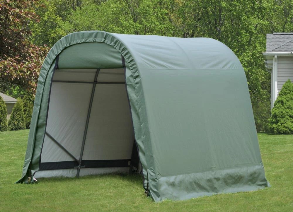 ShelterLogic 8 Foot x 8 Foot x 8 Foot Round Style Shelter Green Cover - 76804 - Car Ports 4 ShelterLogic 8 Foot x 8 Foot x 8 Foot Round Style Shelter Green Cover - 76804 - Car Ports - Image 2