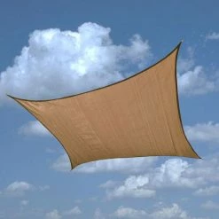 ShelterLogic Sand Square Sun Shade Sail 12 Foot x 12 Foot - 25731 - Car Ports -Cheap Storage & Moving Store 21cead8c5892572c82bc2c8835cd91d1f381fb59 25731 1