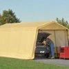 ShelterLogic 10 Foot x 20 Foot Auto Shelter 1-3/8 Inch 5-rib Frame Tan Cover - 62680 - Car Ports