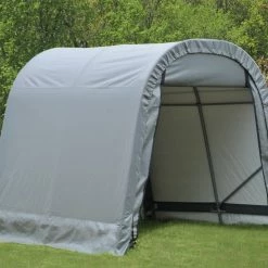 ShelterLogic 8 Foot x 8 Foot x 8 Foot Round Style Shelter Grey Cover - 76803 - Car Ports -Cheap Storage & Moving Store 31552b2b33b328e0cba3954c410b0e58c3e598f2 072111655