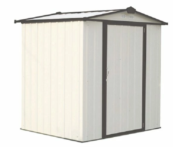ShelterLogic EZEE Shed 6 Foot X 5 Foot Storage Shed in Cream with Charcoal Trim EZ6565LVCRCC - Garages, Sheds & Steel Buildings 7 ShelterLogic EZEE Shed 6 Foot X 5 Foot Storage Shed in Cream with Charcoal Trim EZ6565LVCRCC - Garages, Sheds & Steel Buildings - Image 5