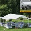 ShelterLogic 10 Foot x 20 Foot Canopy 1-3/8 Inch 4-rib Frame - White Cover with Extension Kit - 23530 - Car Ports -Cheap Storage & Moving Store 3f9768d0dbb2e69e71d80f3df50a5e54333b67b5 072110737