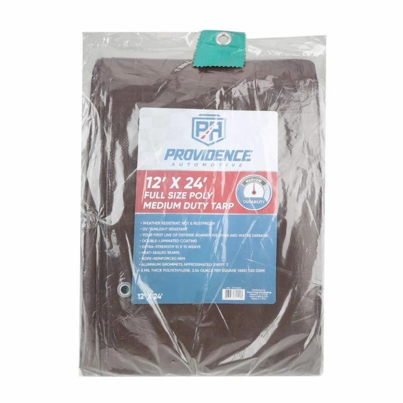 Providence Medium Duty 12 x 24 Tarp, Brown/Green - 89-202-0204 - Tarps 3 Providence Medium Duty 12 x 24 Tarp, Brown/Green - 89-202-0204 - Tarps