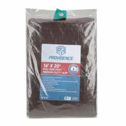 Providence Medium Duty 16 x 20 Tarp, Brown/Green - 89-203-0204 - Tarps