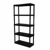 Gracious Living Medium Duty Ventilated Adjustable 5 Tier Shelving Unit - 91066MAXIT-1C