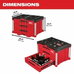Milwaukee PACKOUT™ 22" Modular 3-Drawer Tool Box - 48-22-8443 - Storage Tubs 41 Milwaukee PACKOUT™ 22" Modular 3-Drawer Tool Box - 48-22-8443 - Storage Tubs -Cheap Storage & Moving Store 46d1992c1a5921e97930fd5aae90f50f49dc6334 48 22 8443 3