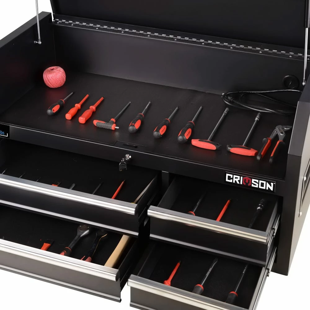 Crimson Force Top 4 Drawer 42" Gloss Black - CT421804ASC-RK - Tool Boxes 5 Crimson Force Top 4 Drawer 42" Gloss Black - CT421804ASC-RK - Tool Boxes - Image 3