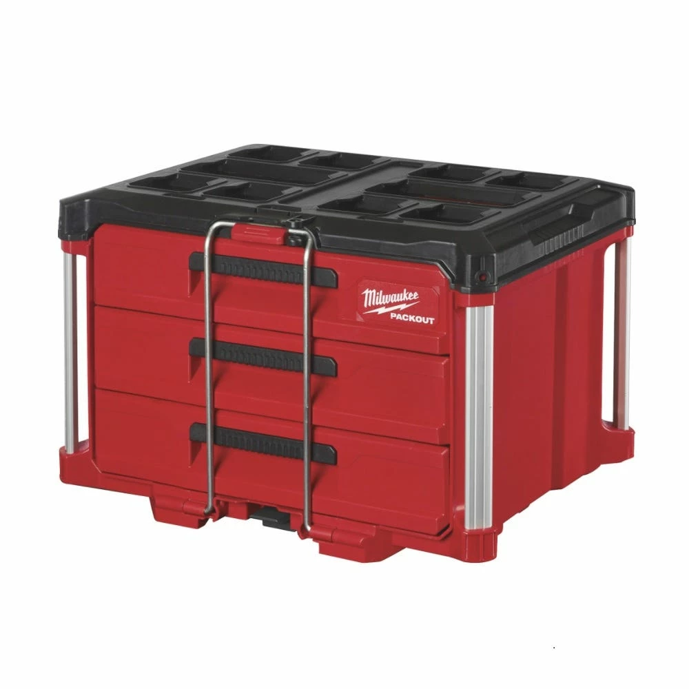 Milwaukee PACKOUT™ 22" Modular 3-Drawer Tool Box - 48-22-8443 - Storage Tubs 3 Milwaukee PACKOUT™ 22" Modular 3-Drawer Tool Box - 48-22-8443 - Storage Tubs