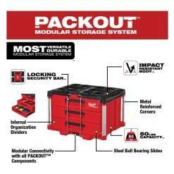 Milwaukee PACKOUT™ 22" Modular 3-Drawer Tool Box - 48-22-8443 - Storage Tubs 24 Milwaukee PACKOUT™ 22" Modular 3-Drawer Tool Box - 48-22-8443 - Storage Tubs -Cheap Storage & Moving Store 55b1efec474ce6f7ad434002f99c5ad91c5cac61 15389917 9