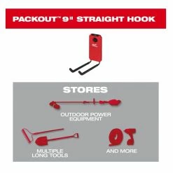 Milwaukee PACKOUT™ 9" Straight Utility Hook - 48-22-8330 - Tool Holders & Equipment Storage -Cheap Storage & Moving Store 5fbae9bfc14a3e96ea6ae50f7b5be3b483d05036 2022013216 4