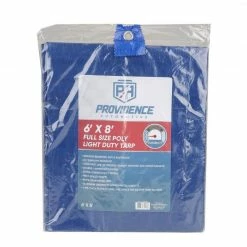Providence 6 x 8 Light Duty Tarp, Blue - 89-193-0204 - Tarps