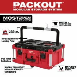 Milwaukee Packout Large Tool Box - 48-22-8425 - Equipment Cases 33 Milwaukee Packout Large Tool Box - 48-22-8425 - Equipment Cases -Cheap Storage & Moving Store 65e590c1d0f3b2c2c0855ffc1c068e38adc8fddd 48 22 8425 2