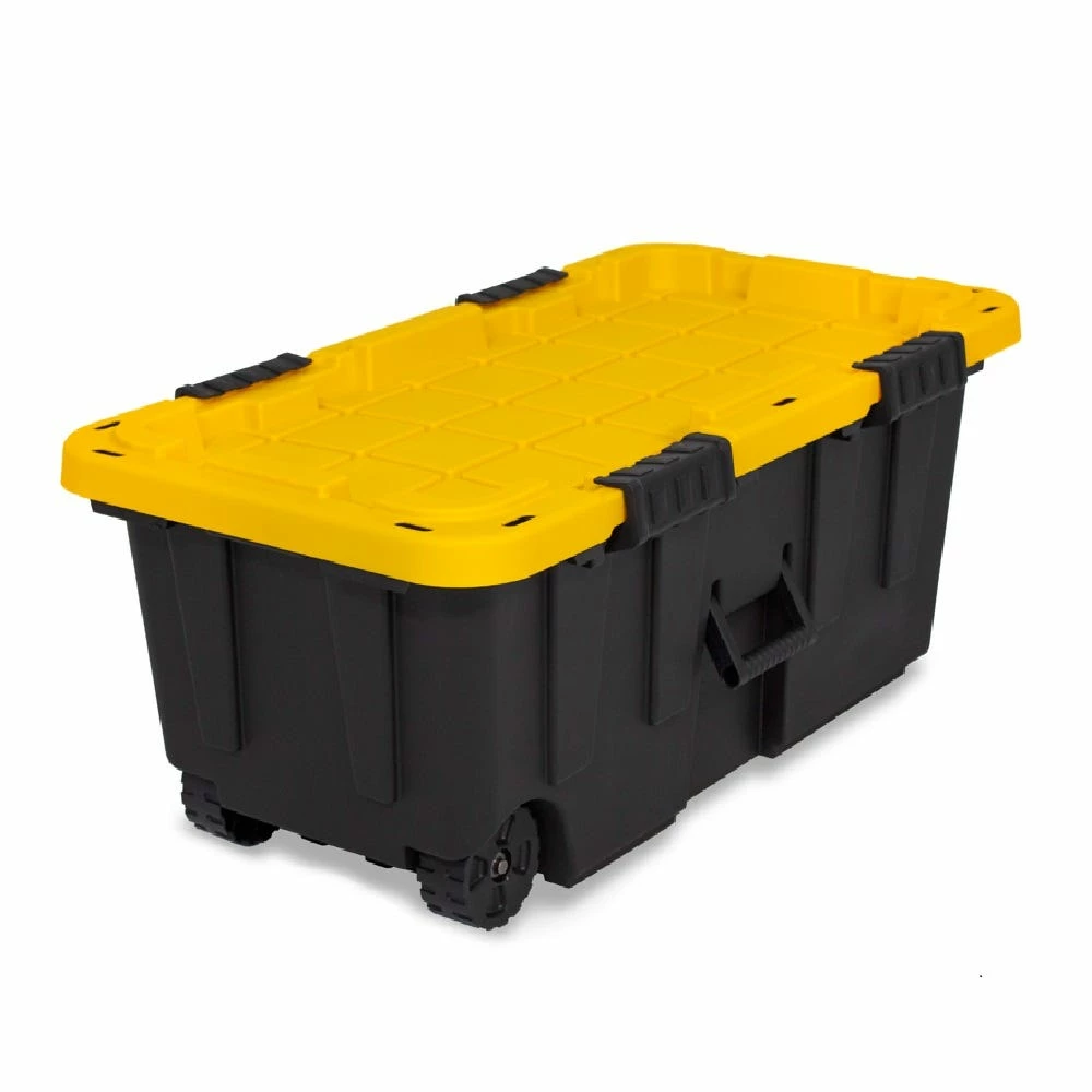 Tough Box 20 Gallon Footlocker with Lid - 20GTBXBLKYW - Baskets & Bins 3 Tough Box 20 Gallon Footlocker with Lid - 20GTBXBLKYW - Baskets & Bins - Image 2