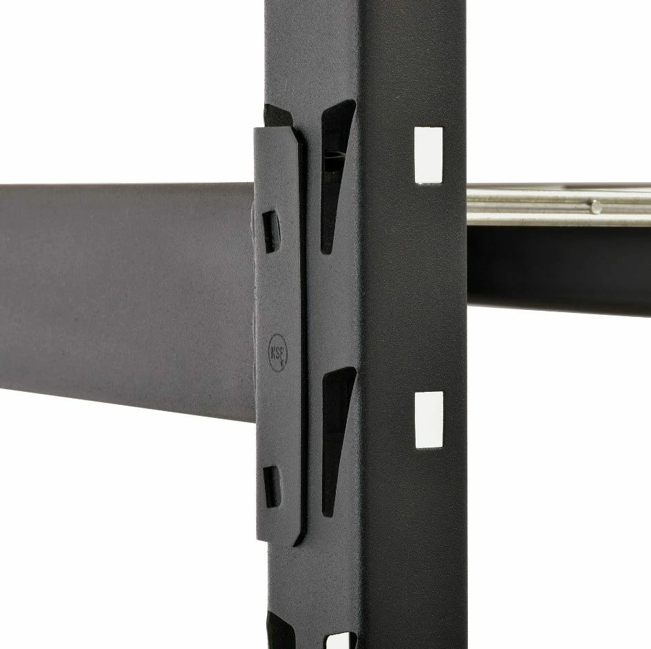 Muscle Rack 4-Level Welded Rack 77"W x 24"D x 72"H - BW2472W4BLK - Shelving 4 Muscle Rack 4-Level Welded Rack 77"W x 24"D x 72"H - BW2472W4BLK - Shelving - Image 2