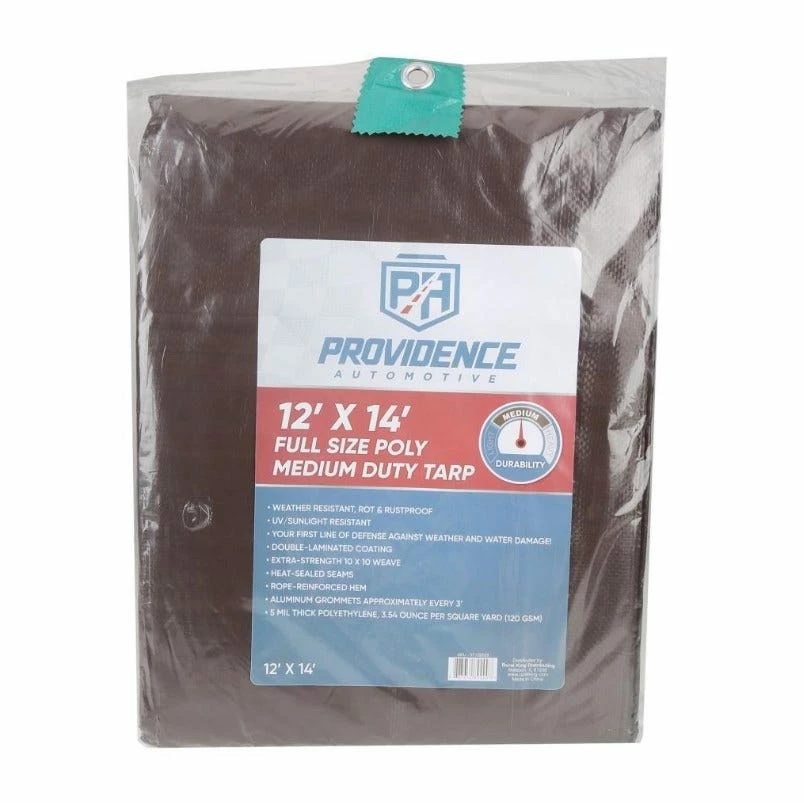 Providence Medium Duty 12 x 14 Tarp, Brown/Green - 89-200-0204 - Tarps 3 Providence Medium Duty 12 x 14 Tarp, Brown/Green - 89-200-0204 - Tarps