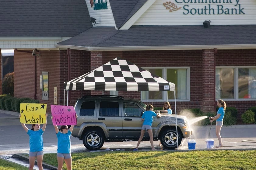 ShelterLogic 12 Foot x 12 Foot Popup Canopy Checkered Flag Cover - 22543 - Car Ports 3 ShelterLogic 12 Foot x 12 Foot Popup Canopy Checkered Flag Cover - 22543 - Car Ports