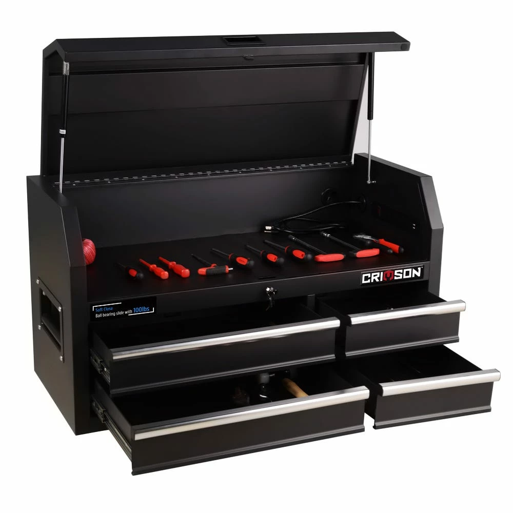 Crimson Force Top 4 Drawer 42" Gloss Black - CT421804ASC-RK - Tool Boxes 6 Crimson Force Top 4 Drawer 42" Gloss Black - CT421804ASC-RK - Tool Boxes - Image 4