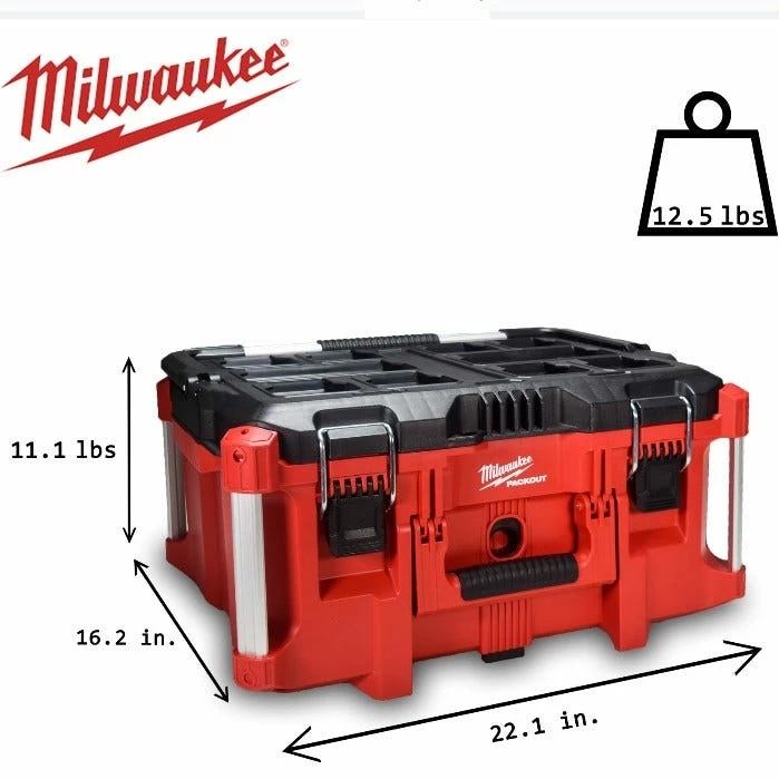 Milwaukee Packout Large Tool Box - 48-22-8425 - Equipment Cases 7 Milwaukee Packout Large Tool Box - 48-22-8425 - Equipment Cases - Image 5