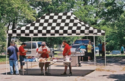 ShelterLogic 10 Foot x 15 Foot Popup Canopy Checkered Flag Cover - 22555 - Car Ports 4 ShelterLogic 10 Foot x 15 Foot Popup Canopy Checkered Flag Cover - 22555 - Car Ports - Image 2