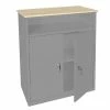 Steel Cabinets USA 30 x 18 x 36 2 Doors with a Plastic Top - BL-303PT-GRAY - Storage Cabinets -Cheap Storage & Moving Store 82ad93a9a746e996d2c001706e77a38416bf3f21 21140018 21140018 image 21140018