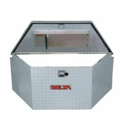 Delta 33" Aluminum Trailer Tongue Box, Bright Aluminum - 405000D - Tool Holders & Equipment Storage