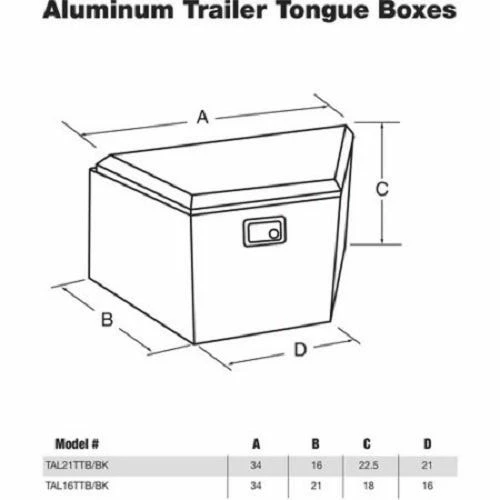 Tradesman Truck 16 Inch Trailer Tongue Box 6120 - Tool Boxes 4 Tradesman Truck 16 Inch Trailer Tongue Box 6120 - Tool Boxes - Image 2