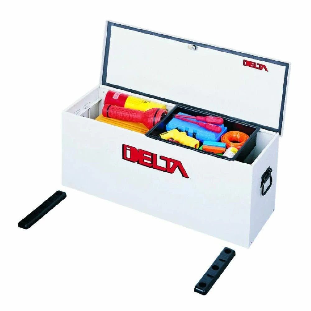 Delta 32-5/8" Long Steel Portable Lock-Down Hopper Utility Chest - 810000 - Tool Holders & Equipment Storage 3 Delta 32-5/8" Long Steel Portable Lock-Down Hopper Utility Chest - 810000 - Tool Holders & Equipment Storage