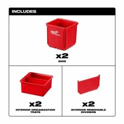 Milwaukee 2-Pack Bin Set for Packout™ - 48-22-8062 - Equipment Cases -Cheap Storage & Moving Store 8e2267f8a73667c2243dd9dc1725391c1ee014bd 2022018110 5