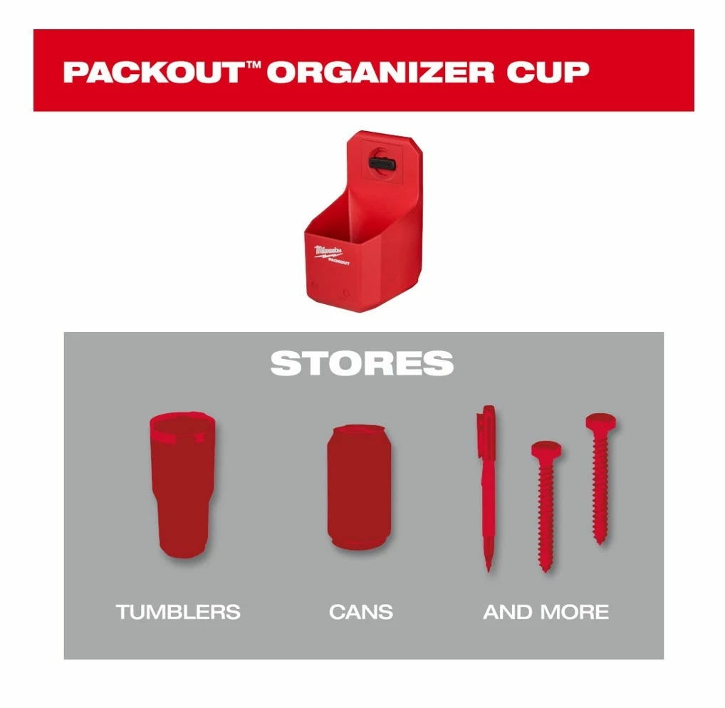 Milwaukee PACKOUT™ Organizer Cup - 48-22-8336 - Tool Holders & Equipment Storage 7 Milwaukee PACKOUT™ Organizer Cup - 48-22-8336 - Tool Holders & Equipment Storage - Image 5