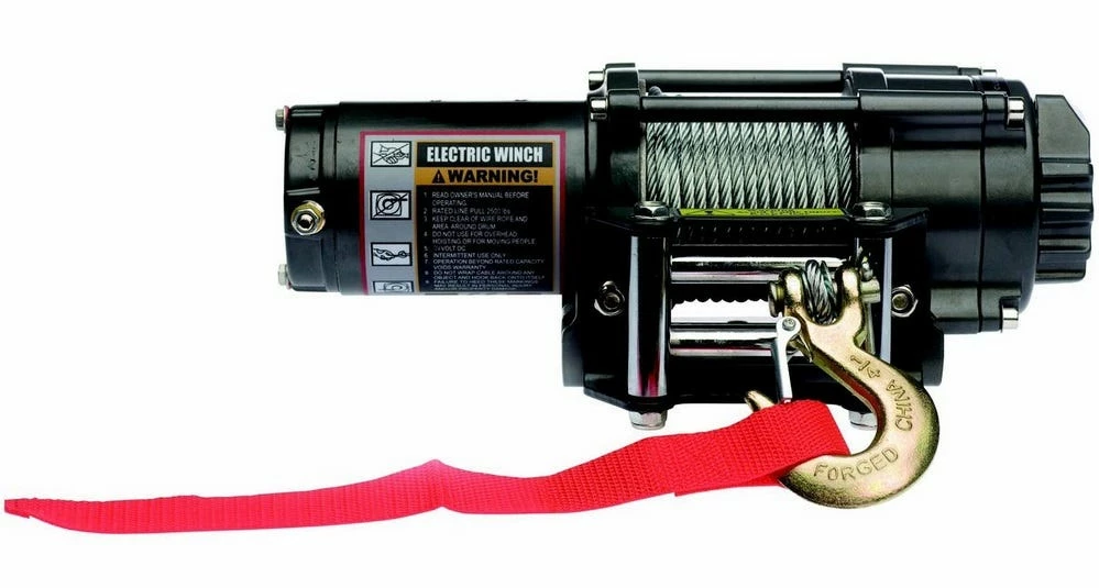Detail K2 C2500A 2 500 lb 12V Steel Cable Electric Winch 250AS12 CAD - Winches - Image 2