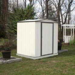 ShelterLogic EZEE Shed 6 Foot X 5 Foot Storage Shed in Cream with Charcoal Trim EZ6565LVCRCC - Garages, Sheds & Steel Buildings 8 ShelterLogic EZEE Shed 6 Foot X 5 Foot Storage Shed in Cream with Charcoal Trim EZ6565LVCRCC - Garages, Sheds & Steel Buildings -Cheap Storage & Moving Store 9e1975a388b1eeb41760b8a0e26c642447b6cdee 2 7 504