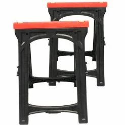 Professional Woodworker 1 Pair Folding Sawhorses - 52229 - Tool Holders & Equipment Storage