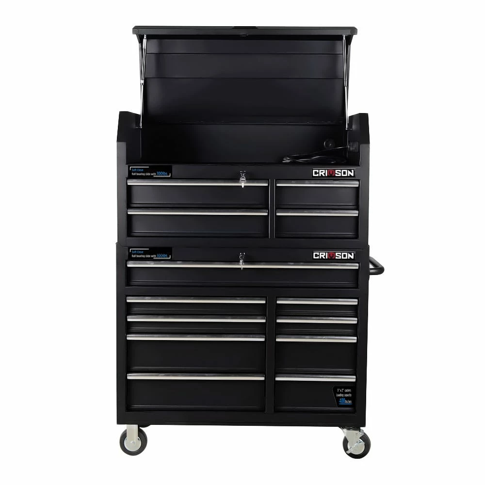 Crimson Force Top 4 Drawer 42" Gloss Black - CT421804ASC-RK - Tool Boxes 10 Crimson Force Top 4 Drawer 42" Gloss Black - CT421804ASC-RK - Tool Boxes - Image 8