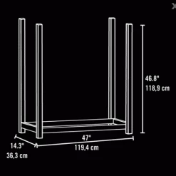 ShelterLogic Ultra Duty 4 Foot Firewood Rack - 90471 - Car Ports -Cheap Storage & Moving Store adb1fc84a9b00d63ce479944ba2ce8b8aa3a0fb6 90471