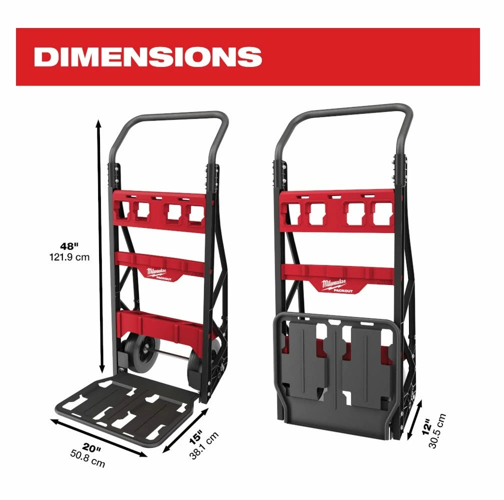 Milwaukee® Packout™ 2-Wheel Cart - 48-22-8415 - Tool Boxes 4 Milwaukee® Packout™ 2-Wheel Cart - 48-22-8415 - Tool Boxes - Image 2