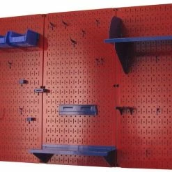 Wall Control Red Panel Craft Supply Organizer Pegboard 30CC200R - Car Ports