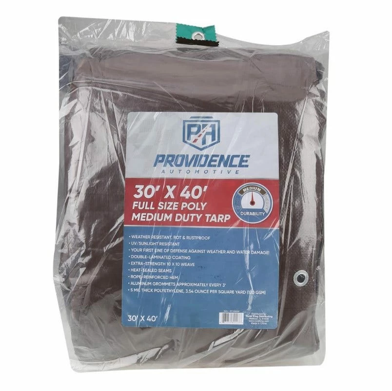 Providence Medium Duty 30 x 40 Tarp, Brown/Green - 89-207-0204 - Tarps 3 Providence Medium Duty 30 x 40 Tarp, Brown/Green - 89-207-0204 - Tarps