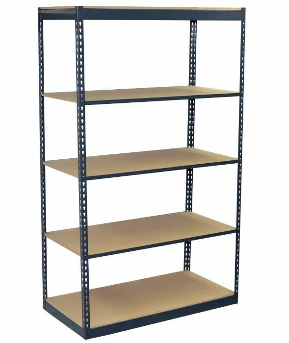 Jaken 48 x 12 x 84 5 Shelf 375 lb Cap. Medium Duty Boltless Shelving - 3AW5-481284 - Car Ports