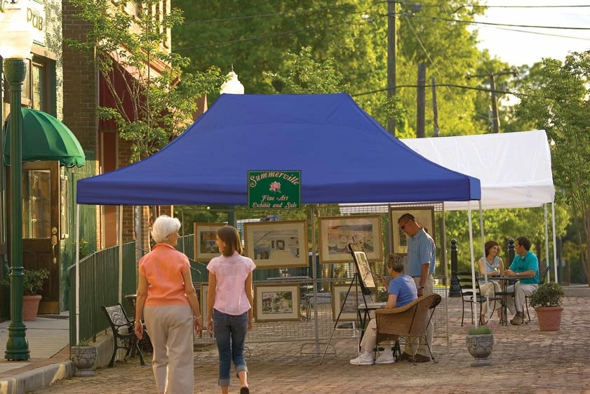 ShelterLogic 10 Foot x 15 Foot Popup Canopy Blue Cover - 22551 - Car Ports 4 ShelterLogic 10 Foot x 15 Foot Popup Canopy Blue Cover - 22551 - Car Ports - Image 2