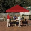 ShelterLogic 10 Foot x 10 Foot Popup Canopy Red Cover - 22561 - Car Ports