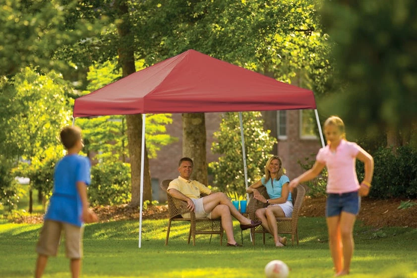 ShelterLogic 10 Foot x 10 Foot Popup Canopy Red Cover - 22556 - Car Ports 4 ShelterLogic 10 Foot x 10 Foot Popup Canopy Red Cover - 22556 - Car Ports - Image 2