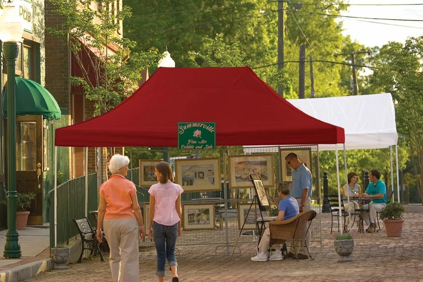 ShelterLogic 10 Foot x 15 Foot Popup Canopy Red Cover - 22550 - Car Ports 4 ShelterLogic 10 Foot x 15 Foot Popup Canopy Red Cover - 22550 - Car Ports - Image 2